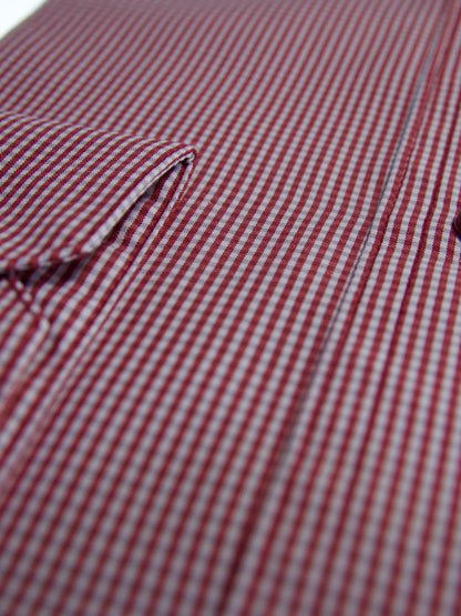Camisa slim fit - Mini cuadro rojo