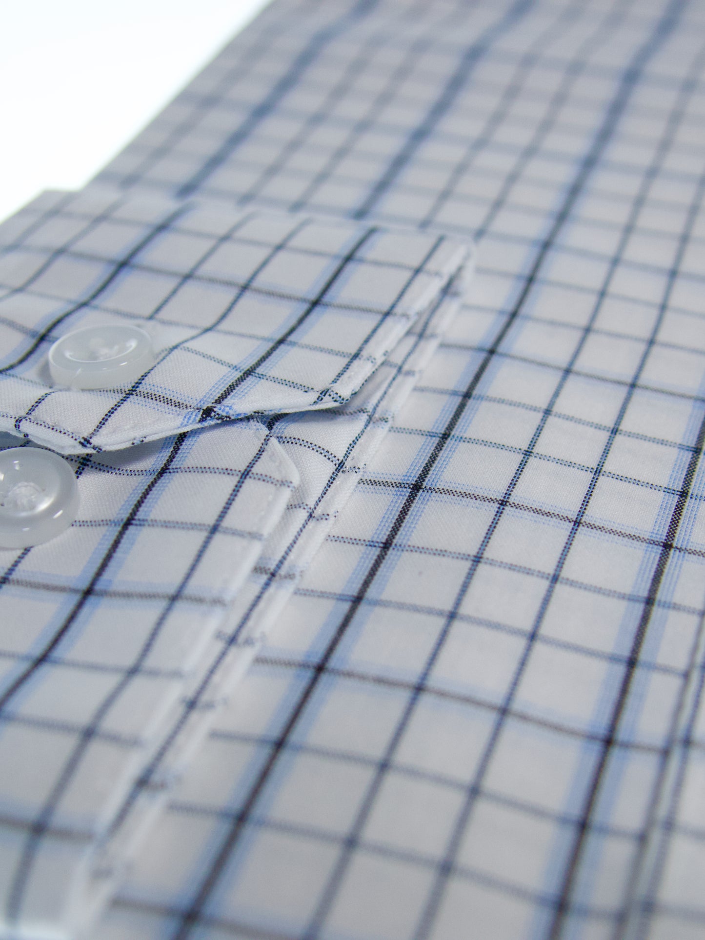 Camisa slim fit - Azul cuadrilla