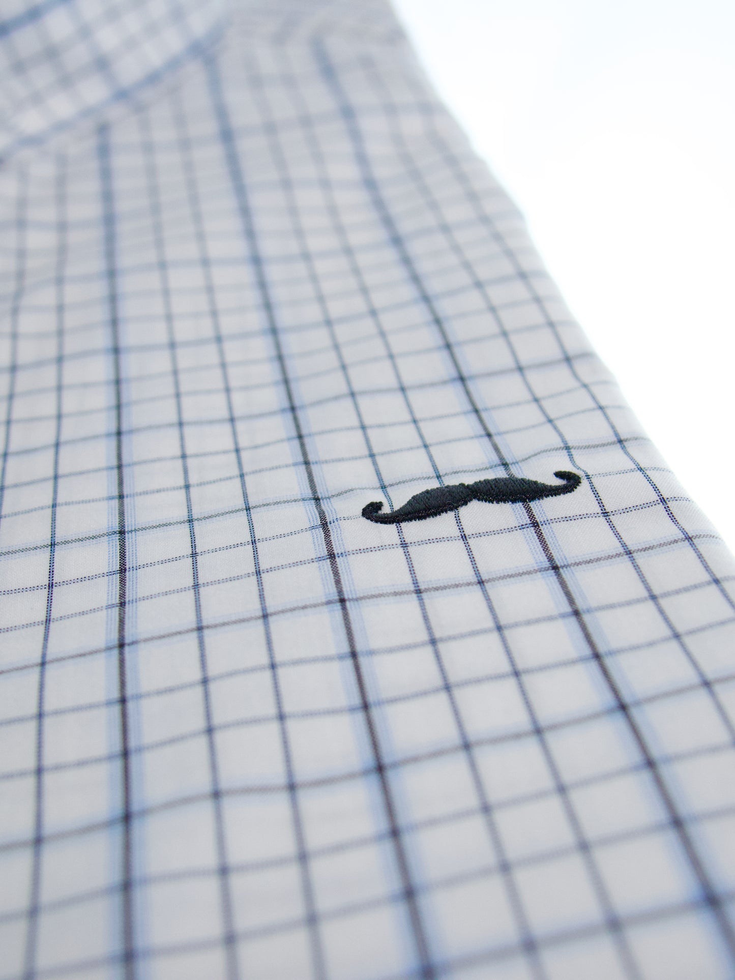 Camisa slim fit - Azul cuadrilla