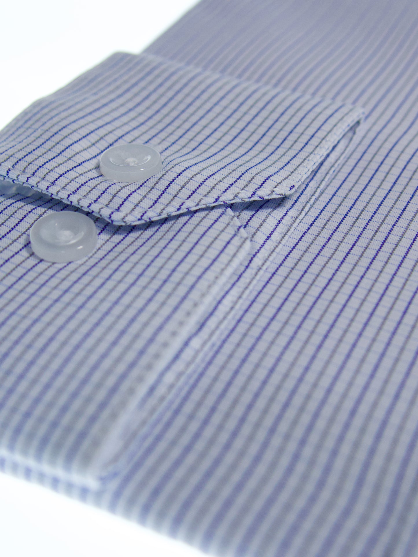 Camisa slim fit - Mini cuadro azul