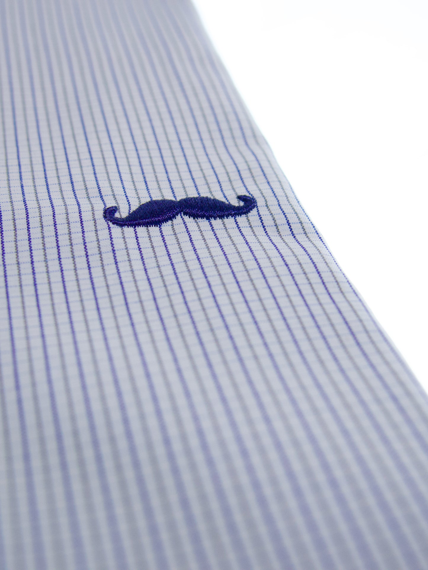 Camisa slim fit - Mini cuadro azul